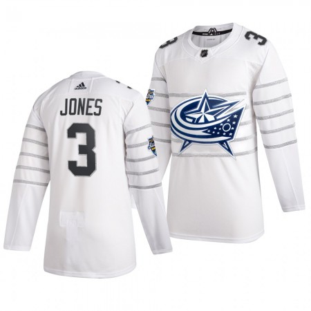 Columbus Blue Jackets Seth Jones 3 Wit Adidas 2020 NHL All-Star Authentic Shirt - Mannen